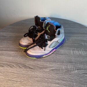 Jordan Black and Gray Athletic Shoes with Cushioned Midsole